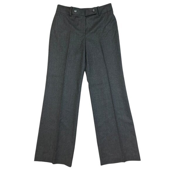 Ann Taylor Women's Sz. 8 Grey Charcoal Wool Cashmere Blend Fully Lined Pants NWT - Picture 2 of 8